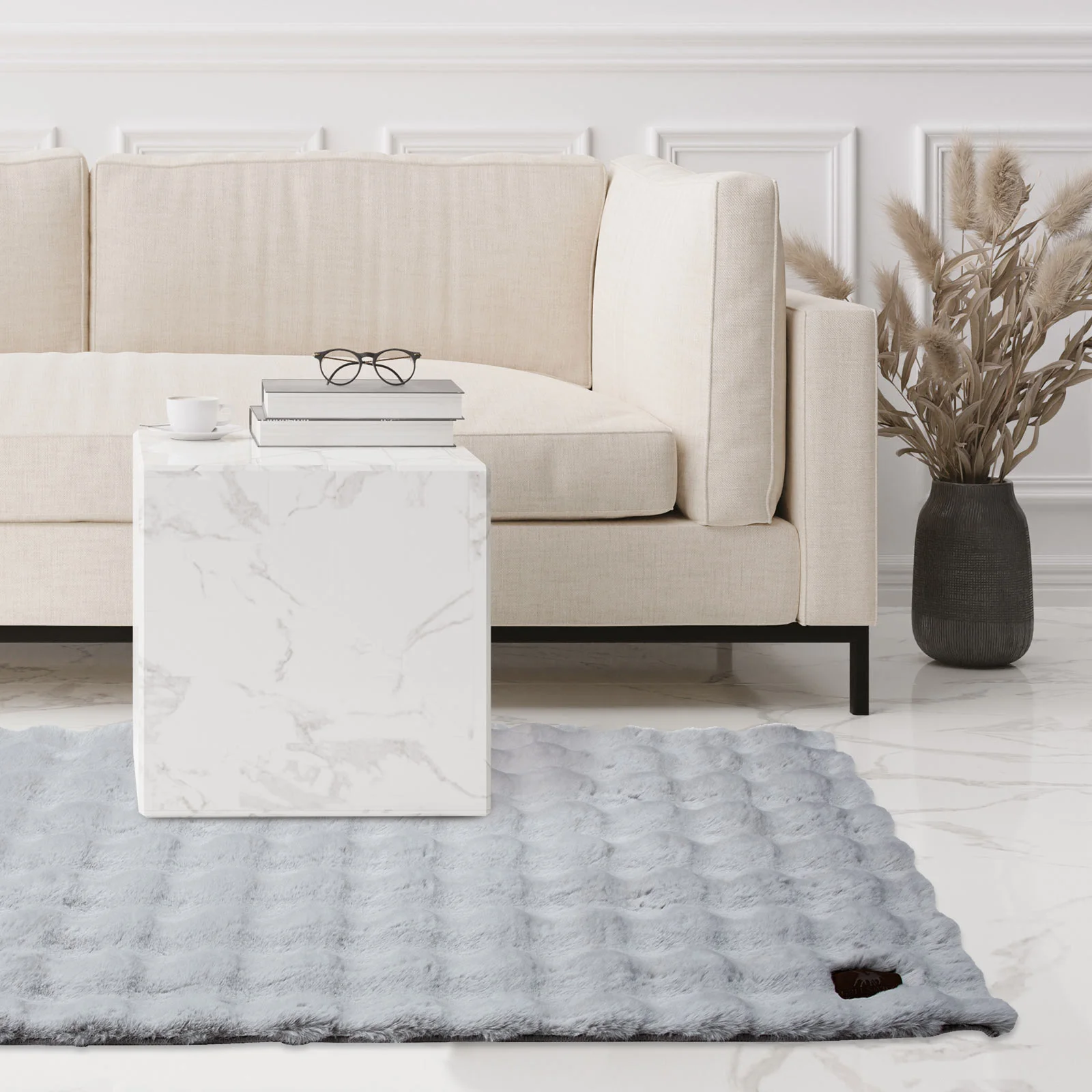 Φωτογραφία προϊόντος: Χαλί 150x200 Faux Fur Essential Greenwich Polo Club 3112 Grey 100% Πολυέστερ