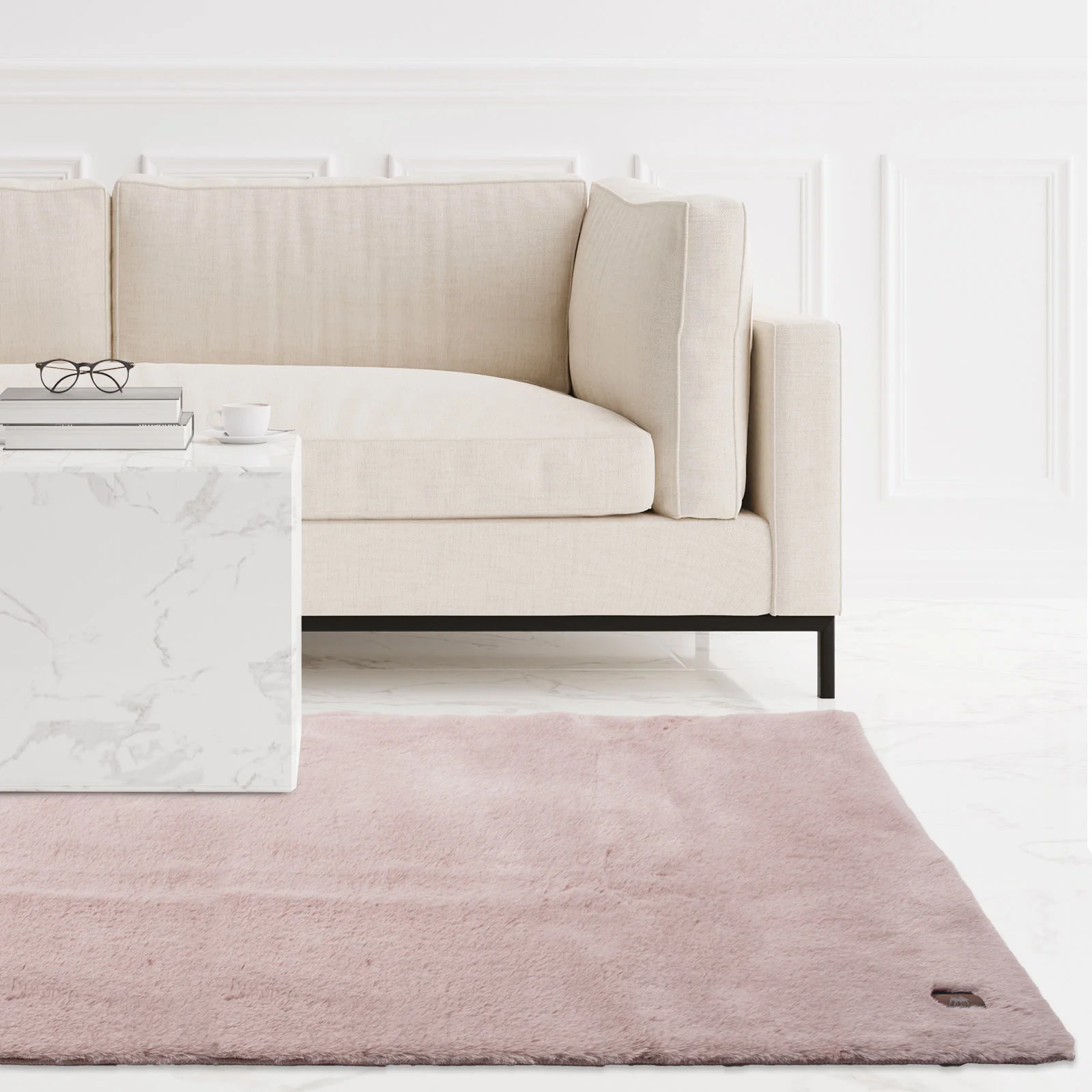 Φωτογραφία προϊόντος: Χαλί 150x200 Faux Fur Essential Greenwich Polo Club 3108 Nude 100% Πολυέστερ