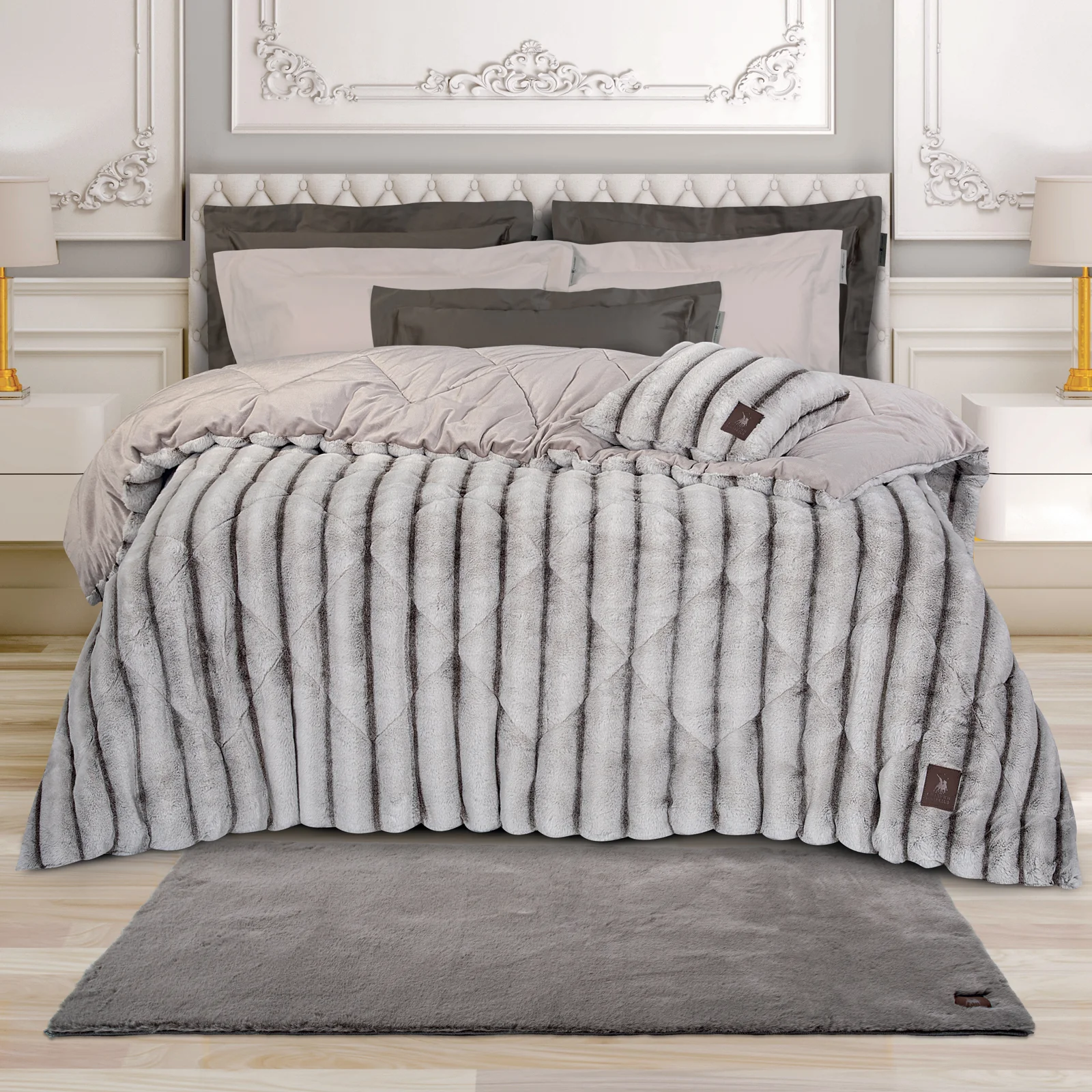 Φωτογραφία προϊόντος: Χαλί Διάδρομος 75x140 Faux Fur Essential Greenwich Polo Club 3109 Taupe