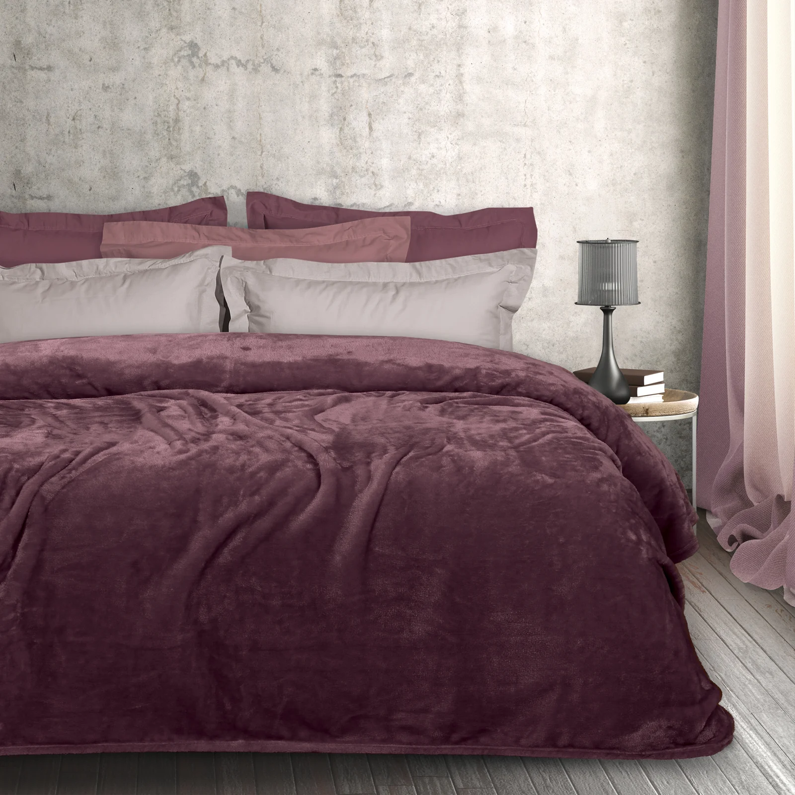 Φωτογραφία προϊόντος: Κουβέρτα 160x220 Μονή Velour 350gsm Das Home 1347 Ροδί 100% Πολυέστερ