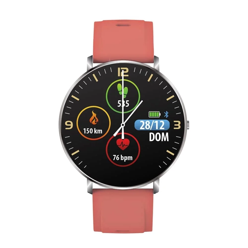 Φωτογραφία προϊόντος: TECHMADE Smartwatch Unisex Kosmos Corall Silicone Strap TM-KOSMOS-SCOR