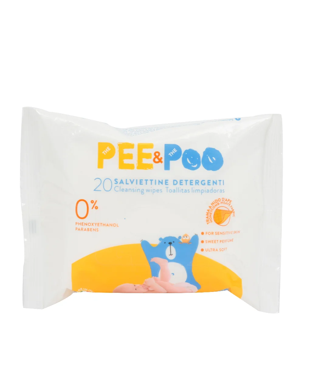 Φωτογραφία προϊόντος: Μωρομάντηλα PEE+POO 20 τεμάχια
