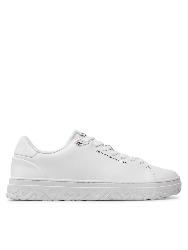Φωτογραφία προϊόντος: ΑΝΔΡΙΚΑ SNEAKERS TOMMY HILFIGER COURT THICK CUPSOLE LEATHER WHITE ΛΕΥΚΟ