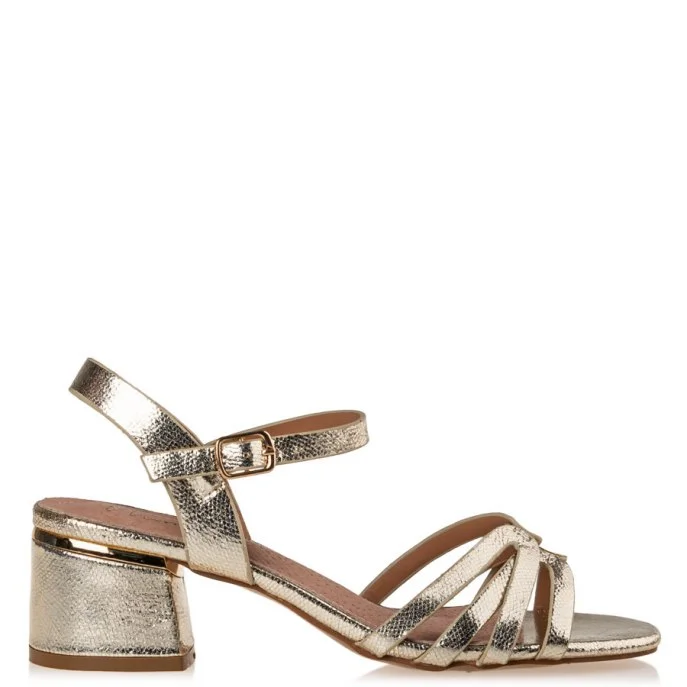 Φωτογραφία προϊόντος: ΓΥΝΑΙΚΕΙΑ ΠΕΔΙΛΑ ANKLE STRAP SANDALS MISS NV ΧΡΥΣΟ