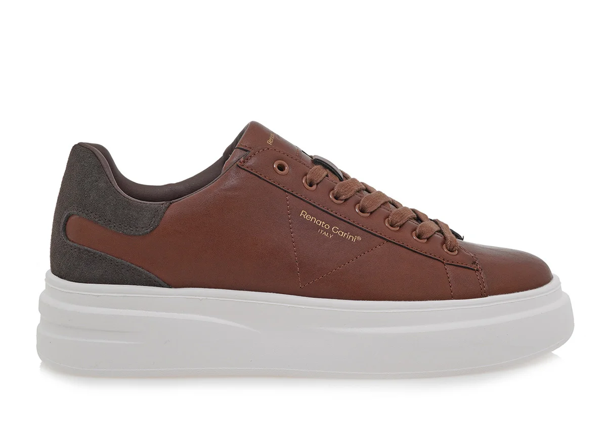 Φωτογραφία προϊόντος: ΑΝΔΡΙΚΑ SNEAKERS RENATO GARINI ΤΑΜΠΑ ΚΑΦΕ ΚΑΣΤΟΡΙ 700-011