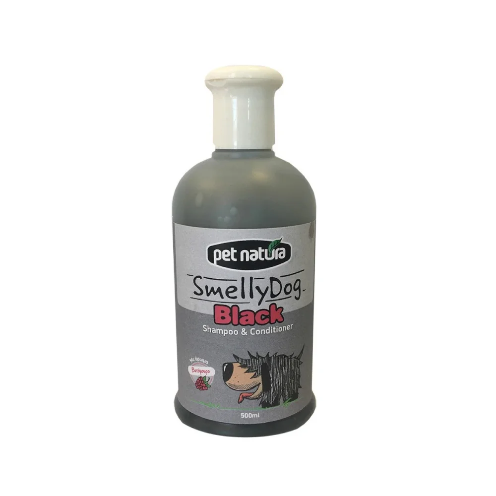 Φωτογραφία προϊόντος: Σαμπουάν Pet Natura Smelly Dog Plus Conditioner Black 500ml