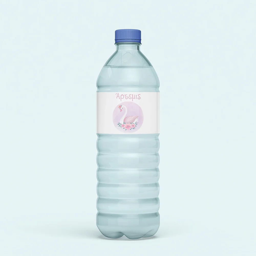 Φωτογραφία προϊόντος: Ecobags Αυτοκόλλητες Ετικέτες Νερού Βάπτισης Θέμα Κύκνος