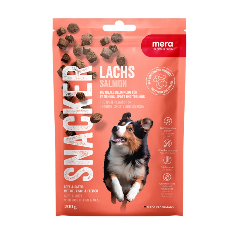 Φωτογραφία προϊόντος: Meradog Snacker Salmon 200 gr – Grain Free λιχουδιά σκύλου με σολομό 200gr
