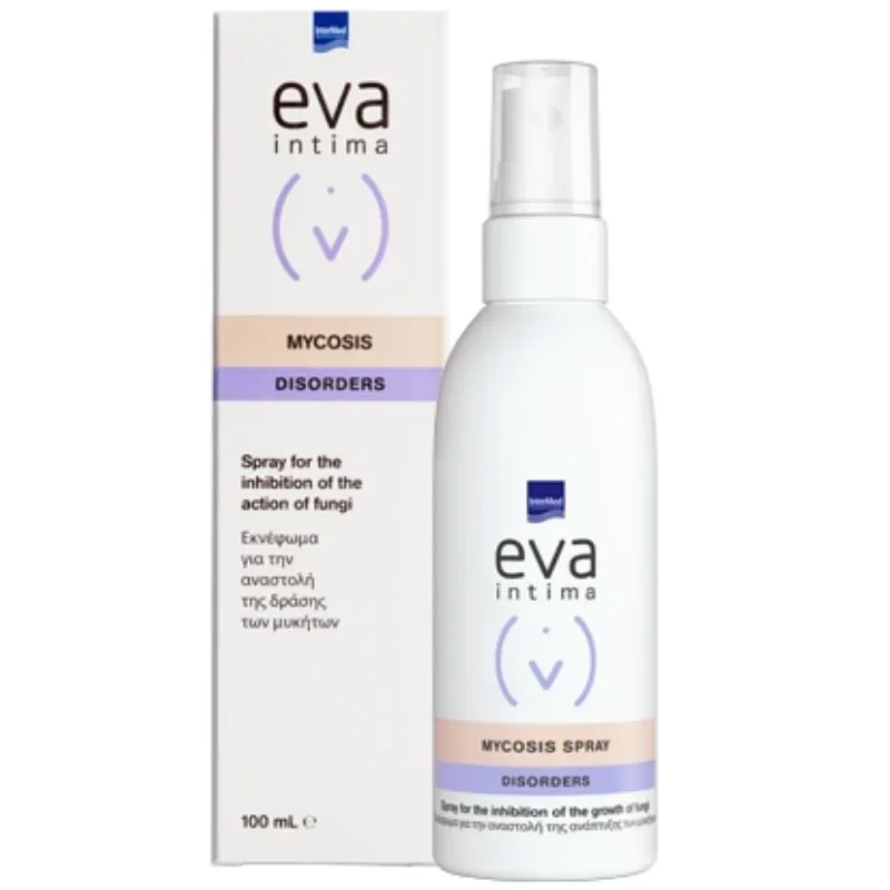 Φωτογραφία προϊόντος: Intermed Eva Intima Mycosis Spray Καταπραϋντικό Σπρέι Για Την Ευαίσθητη Περιοχή Για Λοιμώξεις Από Μύκητες 100ml