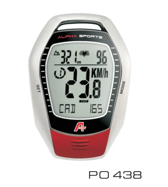 Φωτογραφία προϊόντος: ALPHASPORTS ΚΟΝΤΕΡ ΑΣΥΡΜΑΤΟ/CADENCE ALPHA SPORTS PO438 HEART RATE ΖΩΝΗ ΑΛΤΙΜΕΤΡΟ