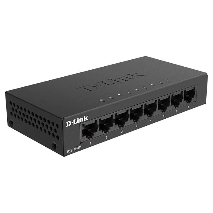 Φωτογραφία προϊόντος: D-Link DGS-108GL Network Switch 8-Port Gigabit Unmanaged