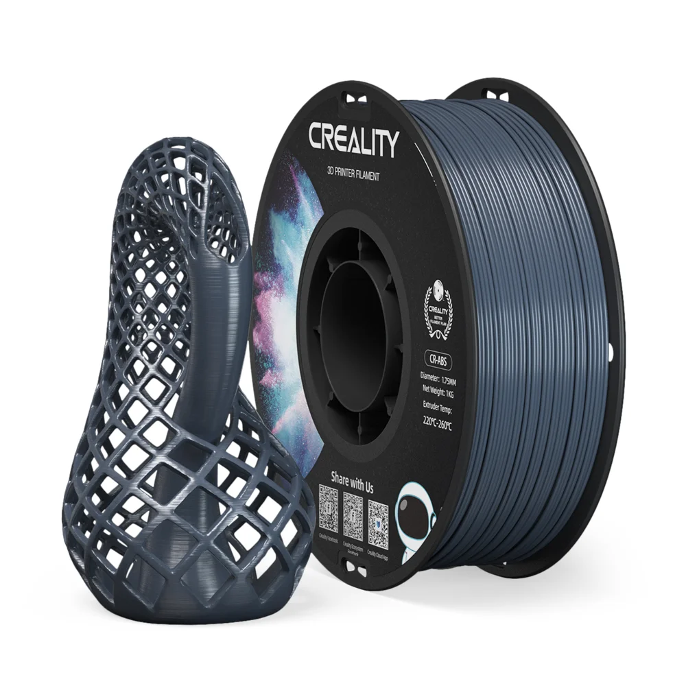 Φωτογραφία προϊόντος: Creality CR-ABS Grey 3D Printer Filament, Large Object Stability, Ten Str. 43MPA, 1 kg 1.75 gray