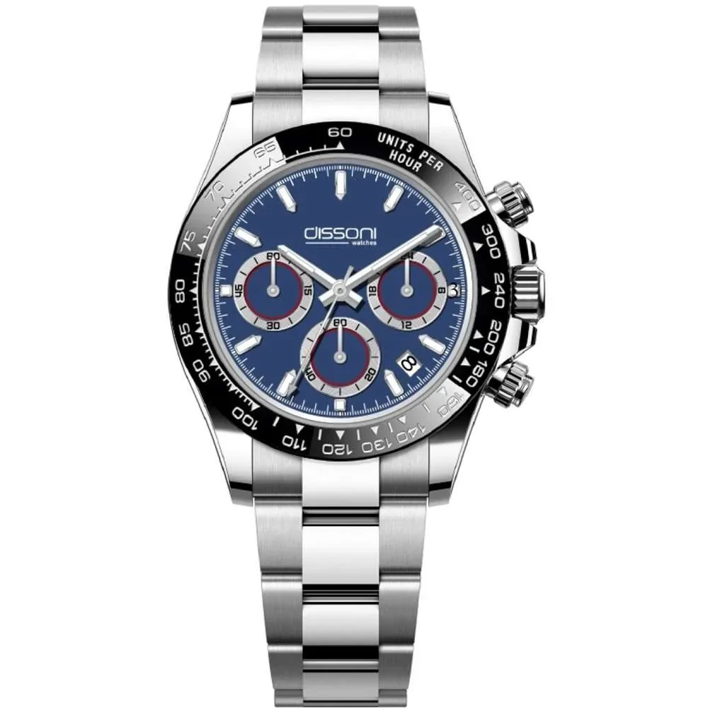 Φωτογραφία προϊόντος: Dissoni blue dial chrono date ceramic bezel