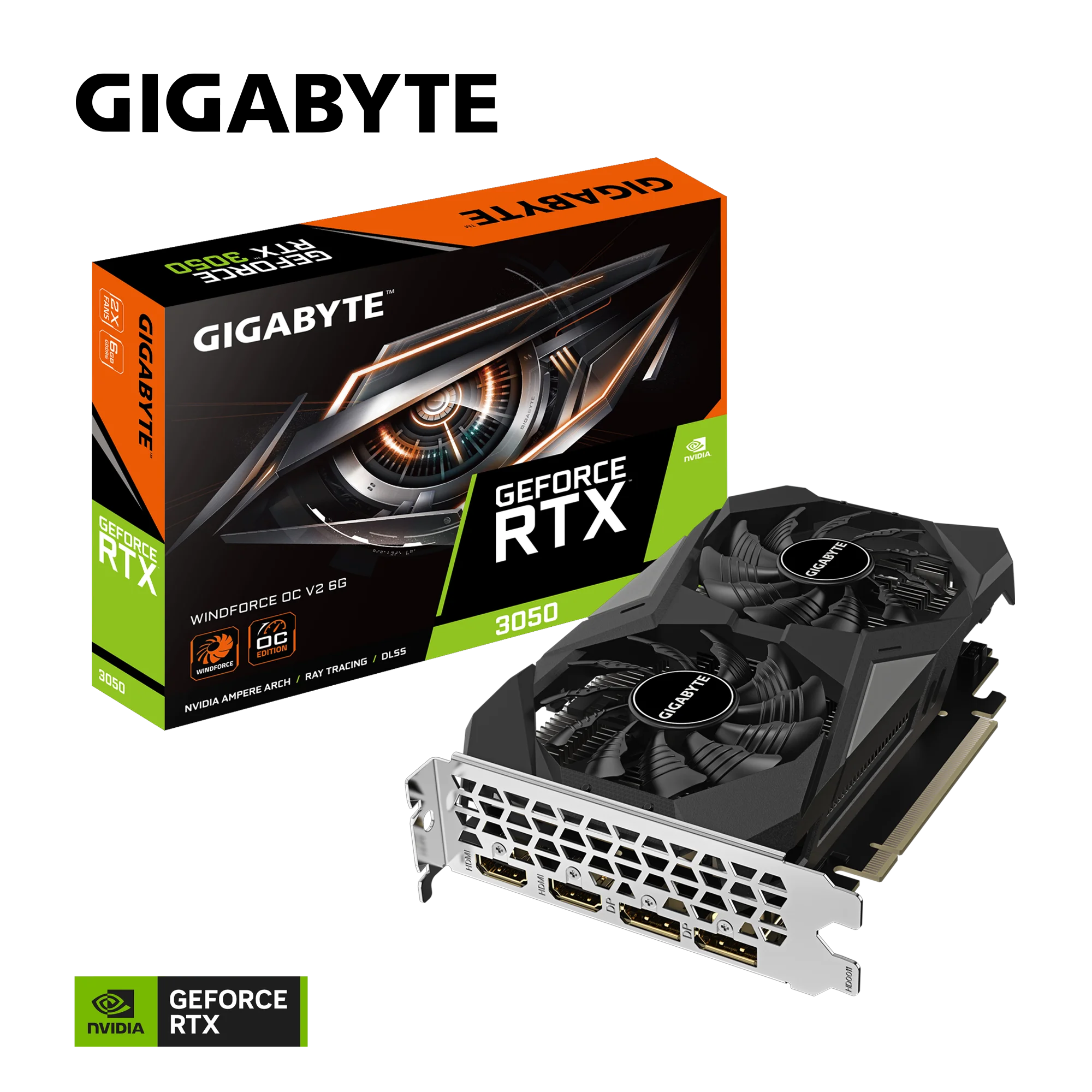 Φωτογραφία προϊόντος: GIGABYTE VGA GV-N3050WF2OCV2-6GD, 6GB , GDDR6