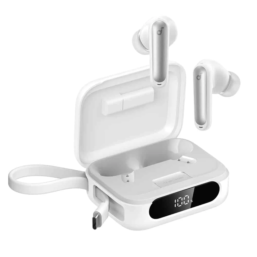 Φωτογραφία προϊόντος: Anker - Wireless Earbuds P41i Ultimate Mfi Version (a3937g12) - Built-In Charger, Stand, Anc, 6 Mics, Bass, 2x Mode - White