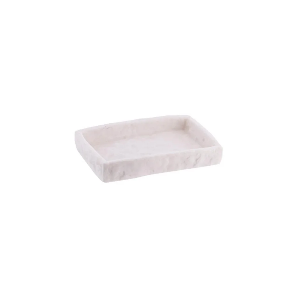 Φωτογραφία προϊόντος: Plastona Σαπουνοθήκη polyresin stone λευκή