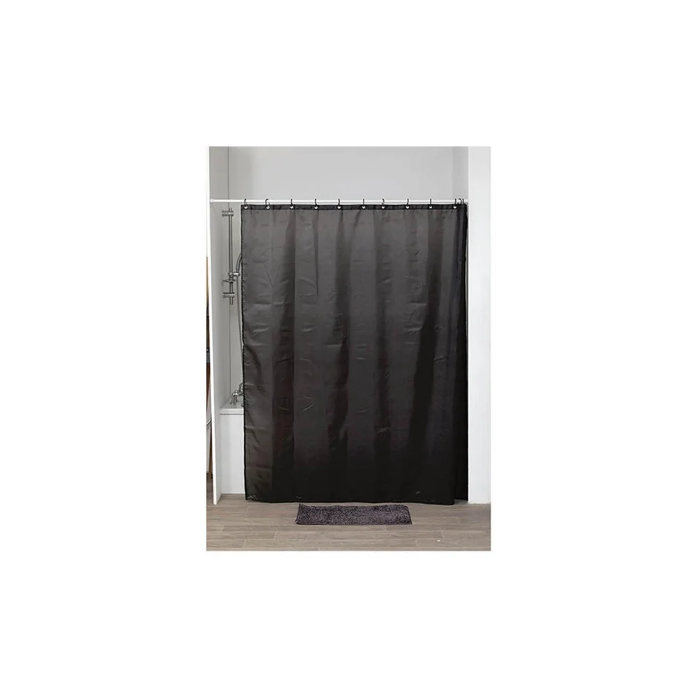Φωτογραφία προϊόντος: Plastona Κουρτίνα μπάνιου polyester BLACK 180Χ200
