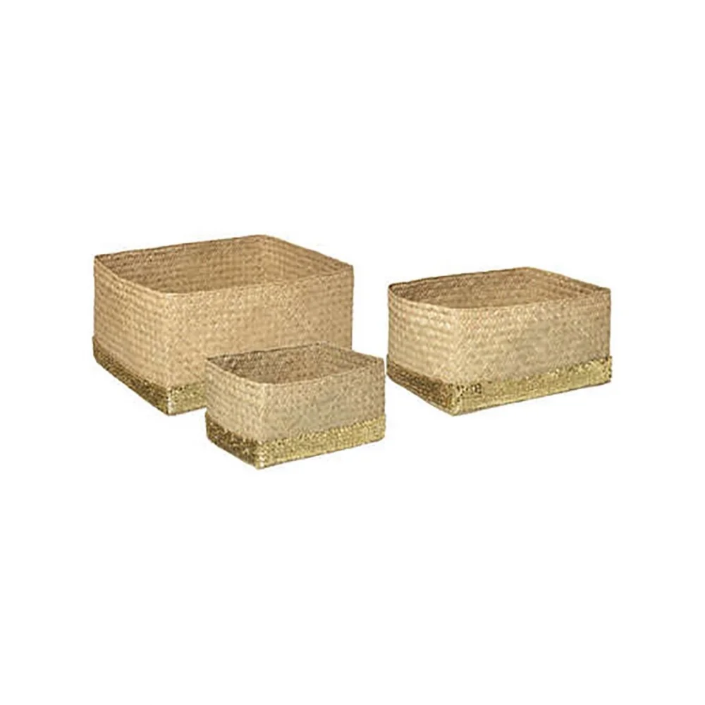 Φωτογραφία προϊόντος: Plastona Καλάθι Bamboo με χρυσό τελειώμα σ/3(28Χ21Χ14+37Χ25Χ18+40Χ31Χ20)