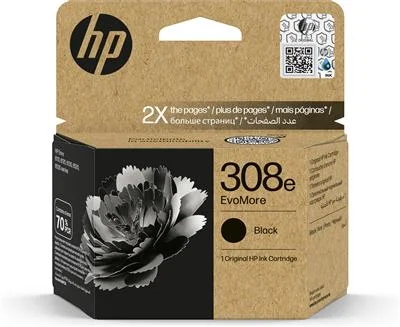 Φωτογραφία προϊόντος: HP 308e EvoMore Black Original Ink Cartridge