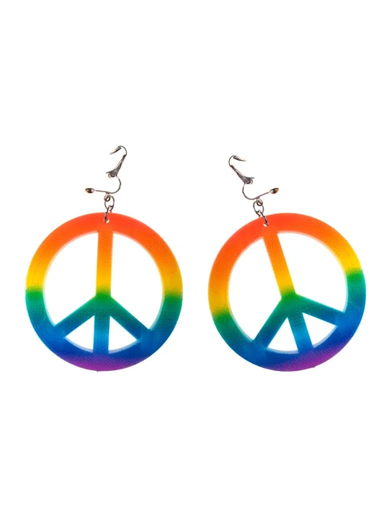 Φωτογραφία προϊόντος: Σκουλαρίκια Hippie Με Σήμα Ειρήνης
