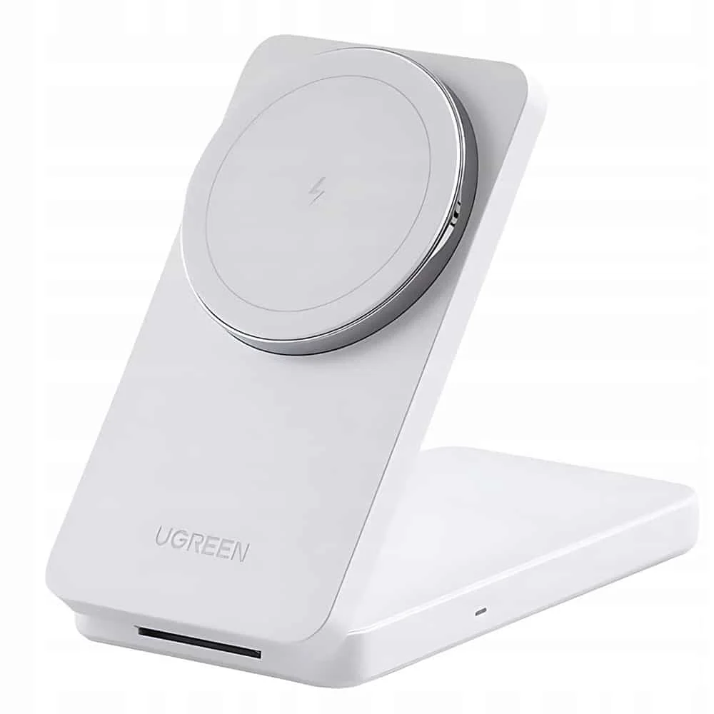 Φωτογραφία προϊόντος: Ugreen - Wireless Charger W528 (45055) - 2in1, για iPhone, Airpods, Magsafe, USB-C, Foldable, 20w, 3a, Qi2- White