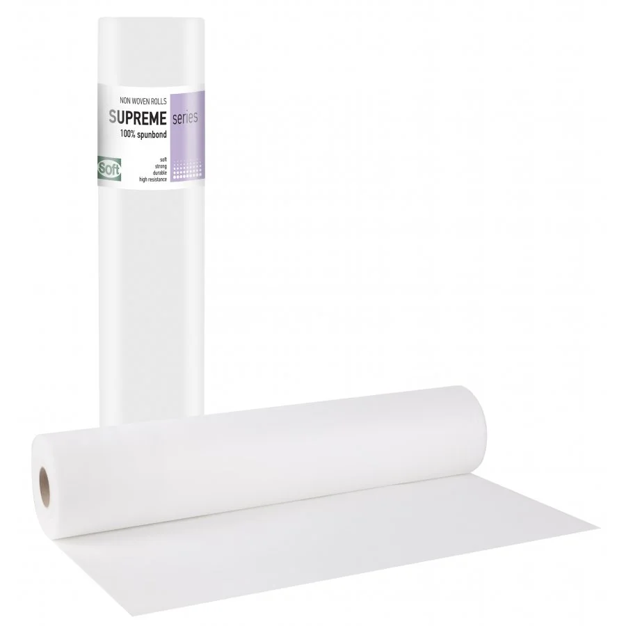 Φωτογραφία προϊόντος: Bournas Medicals Εξεταστικό Ρολό SUPREME PLUS Non woven Λευκό 20gr - 50cm x 70m (9τμχ)