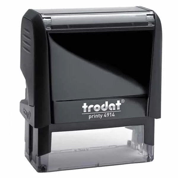Φωτογραφία προϊόντος: TRODAT 4914 (8 σειρών) (64x26mm) ΜΑΥΡΗ με μπλέ μελάνι