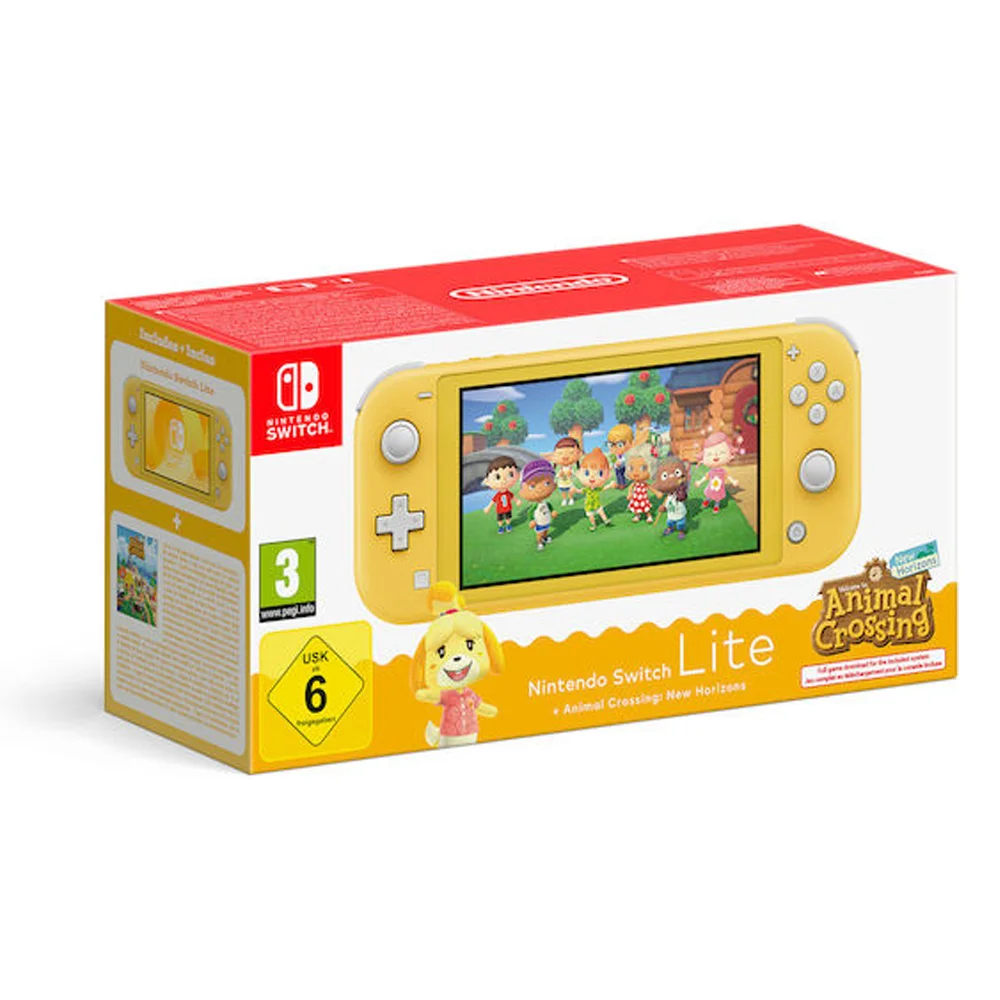 Φωτογραφία προϊόντος: Nintendo Switch Lite Yellow 32GB +amp; Animal Crossing: New Horizons