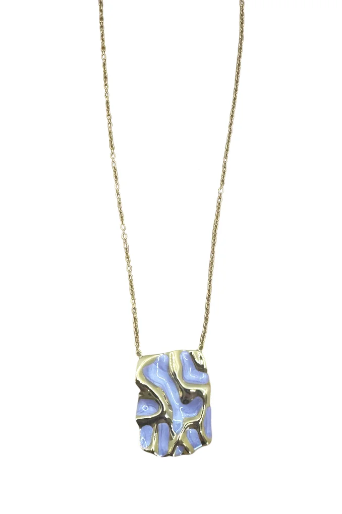 Φωτογραφία προϊόντος: Regalis Sagre Gold Purple Necklace Steel(Ανοξείδωτο Ατσάλι)