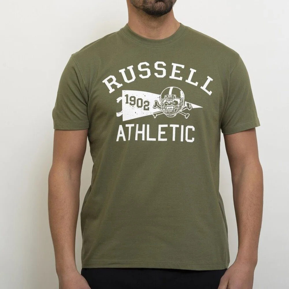 Φωτογραφία προϊόντος: Russell Athletic Ανδρικό T-shirt Πράσινο με Λογότυπο (A3-043-1-238)