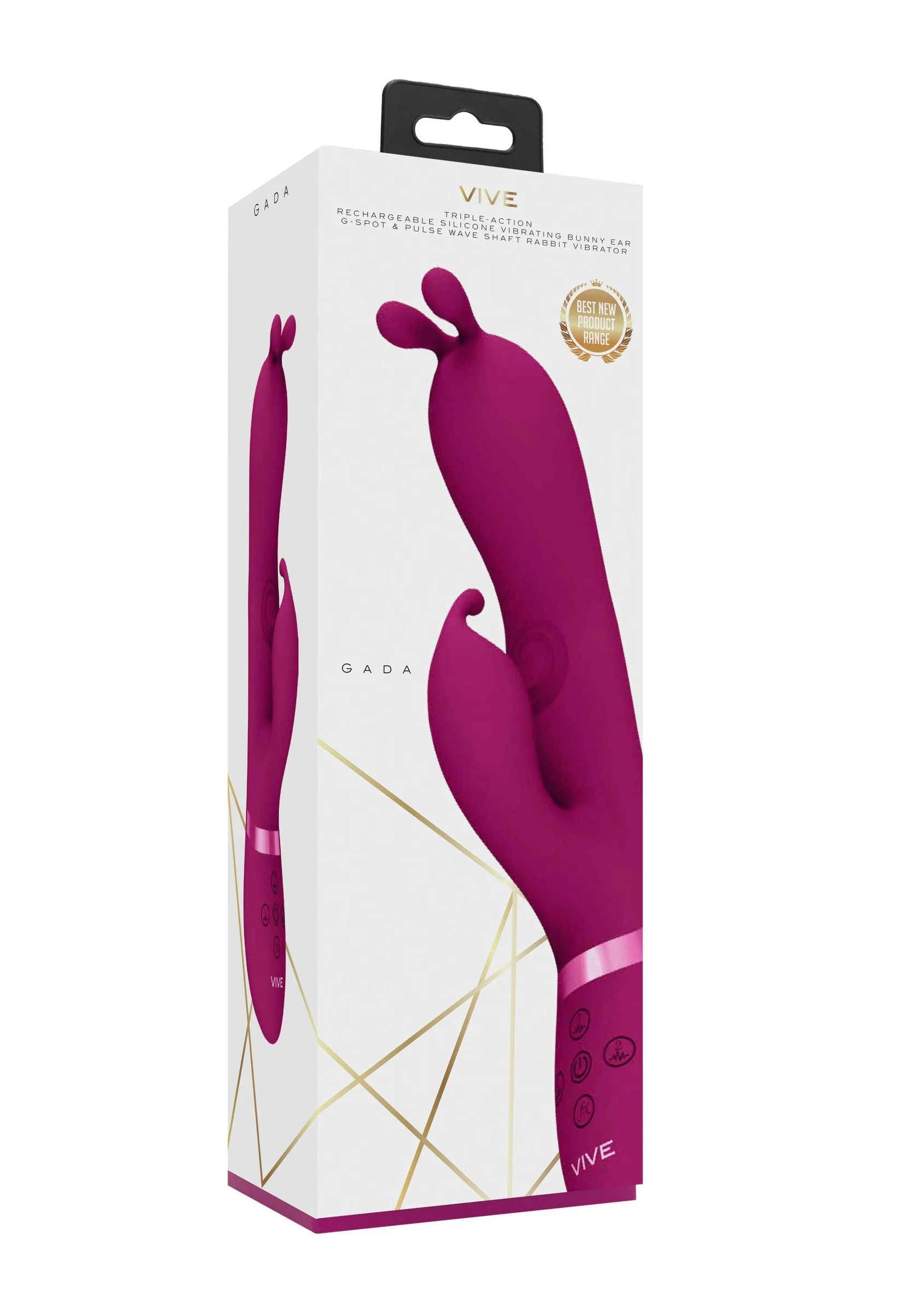 Φωτογραφία προϊόντος: Gada - Vibrating Bunny Ear G-Spot Rabbit - Ροζ