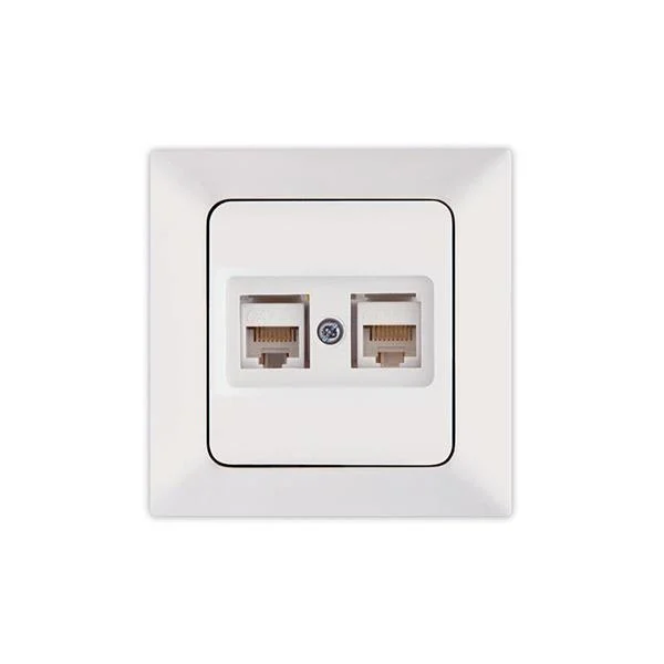 Φωτογραφία προϊόντος: ΠΡΙΖΑ DATA CAT 6 RJ 45 ΔΙΠΛΗ ΛΕΥΚΗ 152-16016