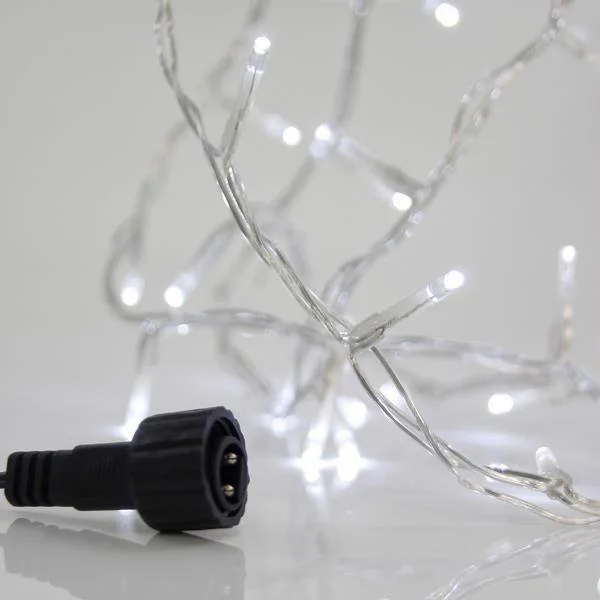 Φωτογραφία προϊόντος: ΣΕΙΡΑ, 100 LED 3mm, 31V ΜΕΤΑΣΧΗΜΑΤΙΣΤΗ, 4 ΕΠΕΚΤΑΣΕΙΣ ΕΩΣ 3 ΣΕΤ, ΔΙΑΦΑΝΟ PVC ΚΑΛΩΔΙΟ, ΛΕΥΚΟ LED, ΑΝΑ 5cm, ΠΡΟΕΚΤΑΣΗ ΠΑΡΟΧΗΣ 3m, ΙP44 600-15220