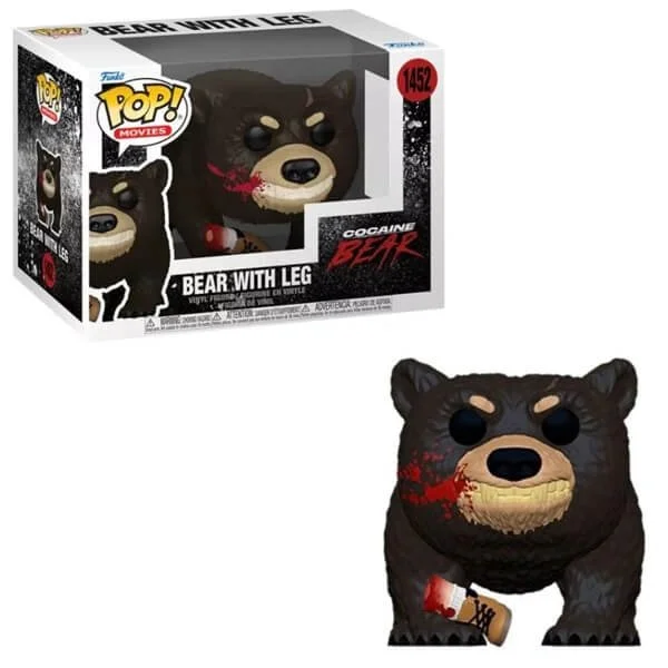 Φωτογραφία προϊόντος: Funko Pop! Movies: Cocaine Bear - Bear with Leg (Bloody) 1452 Vinyl Figure 2166025 889698771887 Funko Pop Movies Funko