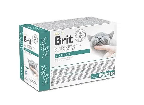 Φωτογραφία προϊόντος: Brit Vetenirary Diets Grain Free Cat Fillets in Gravy Sterilised Φακελάκια 12 x 85gr