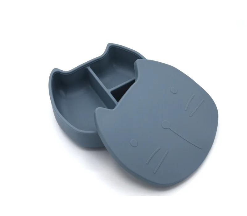 Φωτογραφία προϊόντος: The Cotton Cloud Lunchbox Σιλικόνης Pippa the Cat Smokey Blue