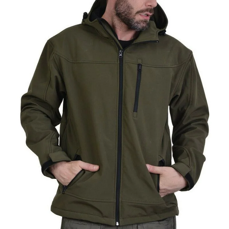 Φωτογραφία προϊόντος: ERGO ΜΠΟΥΦΑΝ SOFT SHELL ME FLEECE ME ΚΟΥΚΟΥΛΑ Χακί