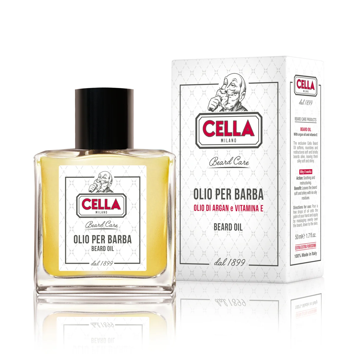 Φωτογραφία προϊόντος: Cella Milano Beard Oil Argan + VitE 50ml