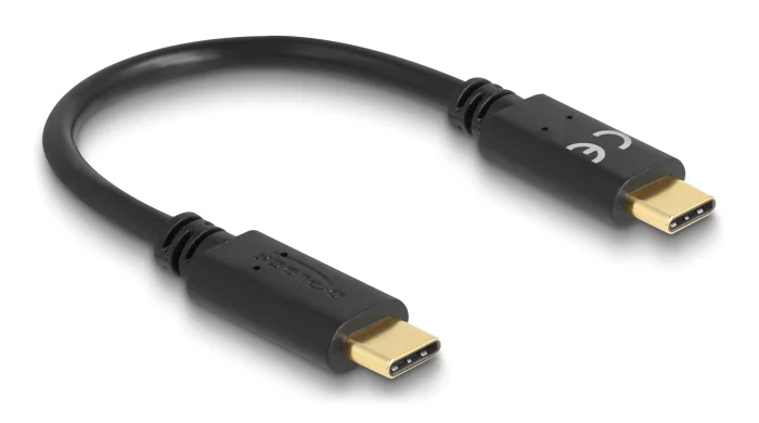 Φωτογραφία προϊόντος: DELOCK καλώδιο USB-C 85356, PD 5A, 15cm, E-Marker, μαύρο