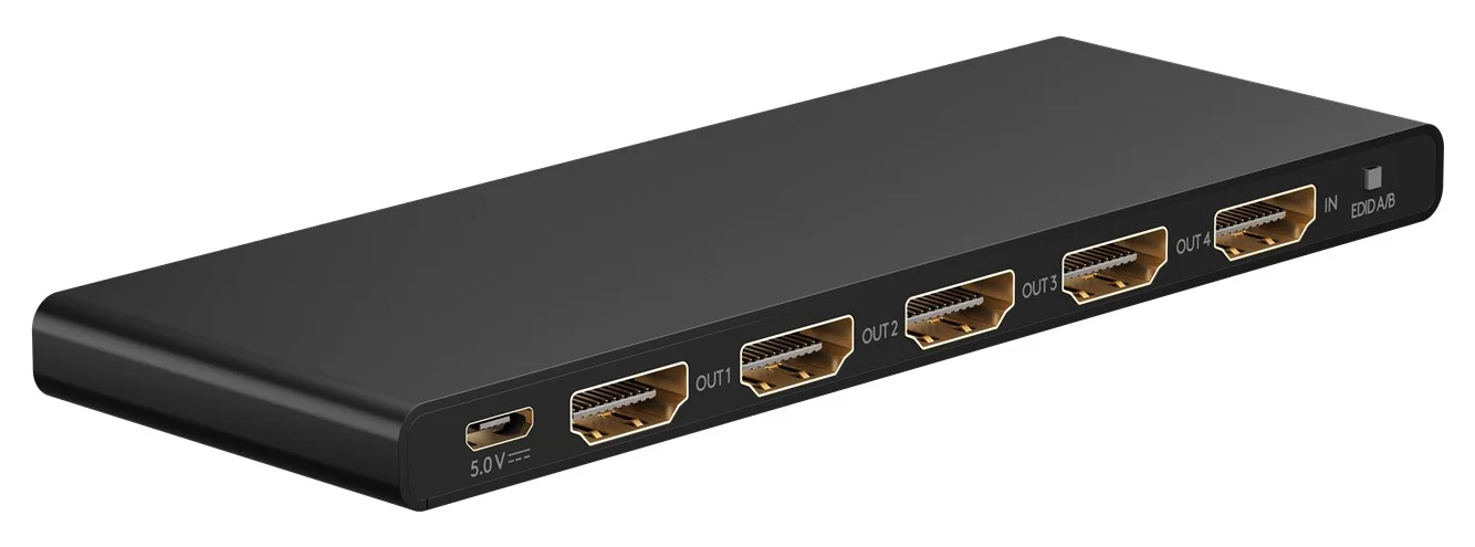 Φωτογραφία προϊόντος: GOOBAY HDMI splitter 58483, 1-in σε 4-out, 4K/60Hz, μαύρο