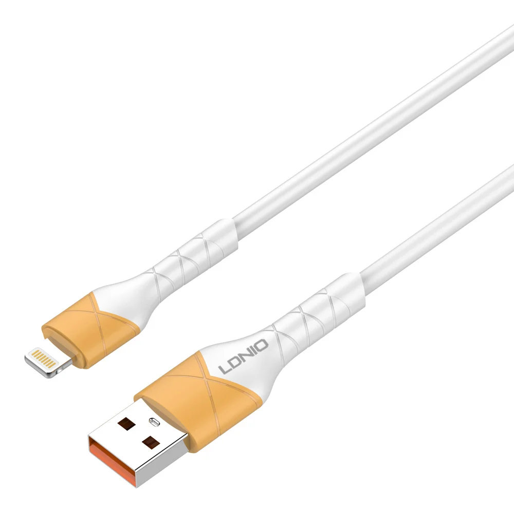 Φωτογραφία προϊόντος: LDNIO καλώδιο Lightning σε USB LS802, 30W, 2m, λευκό
