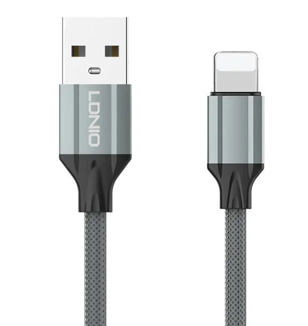 Φωτογραφία προϊόντος: LDNIO καλώδιο Lightning σε USB LS442, 2.4A, 2m, γκρι