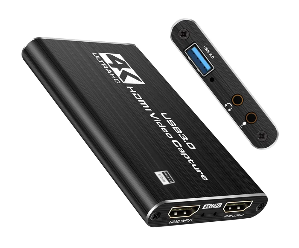Φωτογραφία προϊόντος: POWERTECH HDMI video capture CAB-H164, USB 3.0, 4K/60Hz, μαύρο
