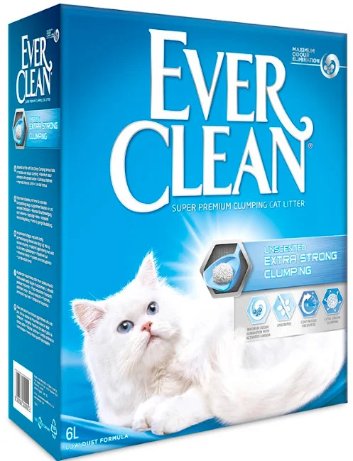 Φωτογραφία προϊόντος: Everclean άμμος υγιεινής χωρίς άρωμα για ευαίσθητες γάτες 10Lt EVERCLEAN (5060255492130)