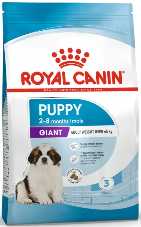 Φωτογραφία προϊόντος: Royal Canin πλήρης τροφή για κουτάβια γιγαντόσωμων φυλών έως 8 μηνών 15kg ROYAL CANIN (3182550707046)