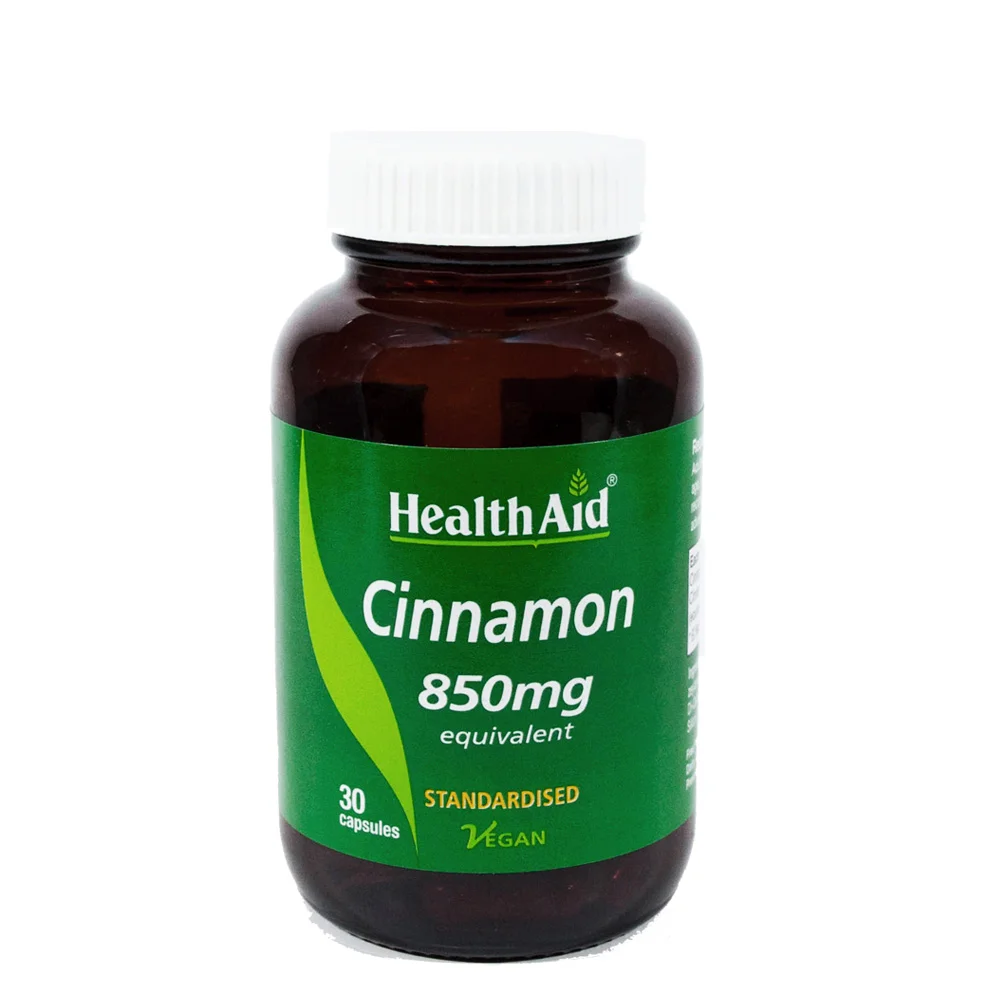 Φωτογραφία προϊόντος: HEALTH AID Cinnamon 850mg 30's