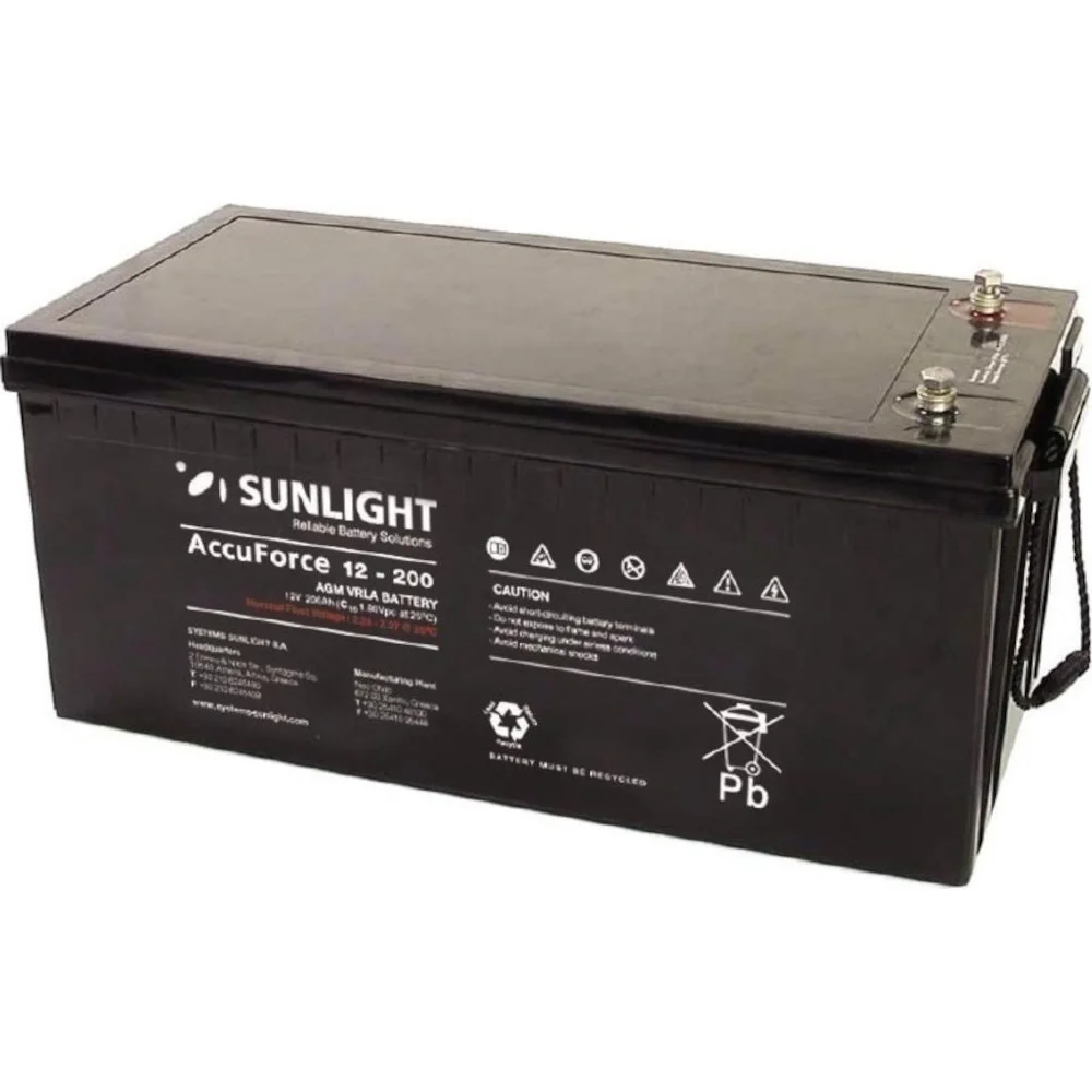 Φωτογραφία προϊόντος: Μπαταρία VRLA Sunlight ACCUFORCE12-200 12V 200Ah
