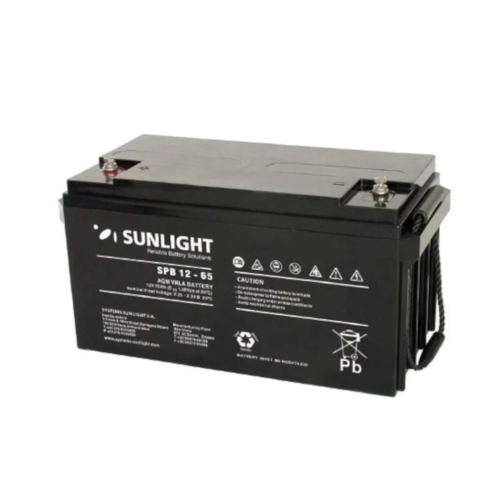 Φωτογραφία προϊόντος: Μπαταρία VRLA Sunlight SPB12-65 12V 65Ah