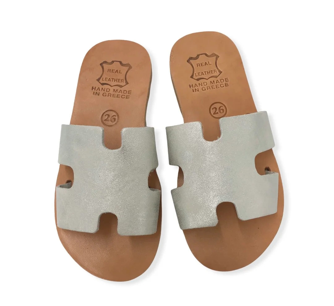 Φωτογραφία προϊόντος: OEM Hermia kids sparkling white δερμάτινα σανδάλια