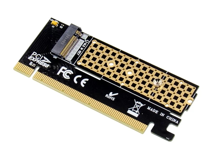 Φωτογραφία προϊόντος: POWERTECH κάρτα επέκτασης 16x PCIe σε M.2 M Key NVMe ST529